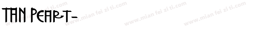 TAN Peart字体转换
